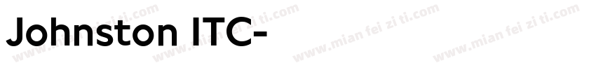 Johnston ITC字体转换